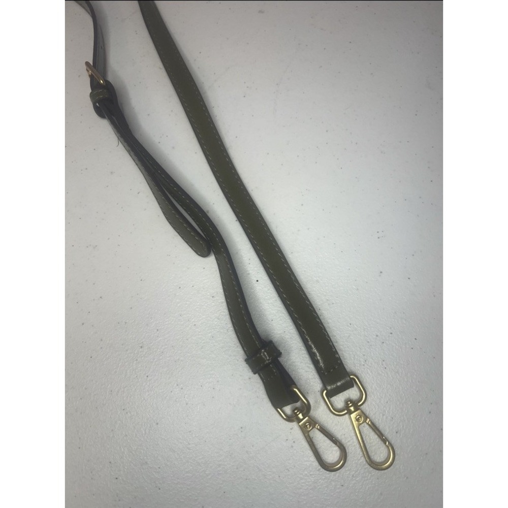Purse Strap Olive Green Gold Crossbody Adjustable